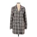 BB Dakota by Steve Madden Blazer Jacket: Gray Tweed Jackets & Outerwear - Women's Size Medium