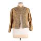 Chico's Jacket: Gold Paisley Jackets & Outerwear - Women's Size X-Large