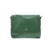 Fossil Leather Shoulder Bag: Pebbled Green Graphic Bags