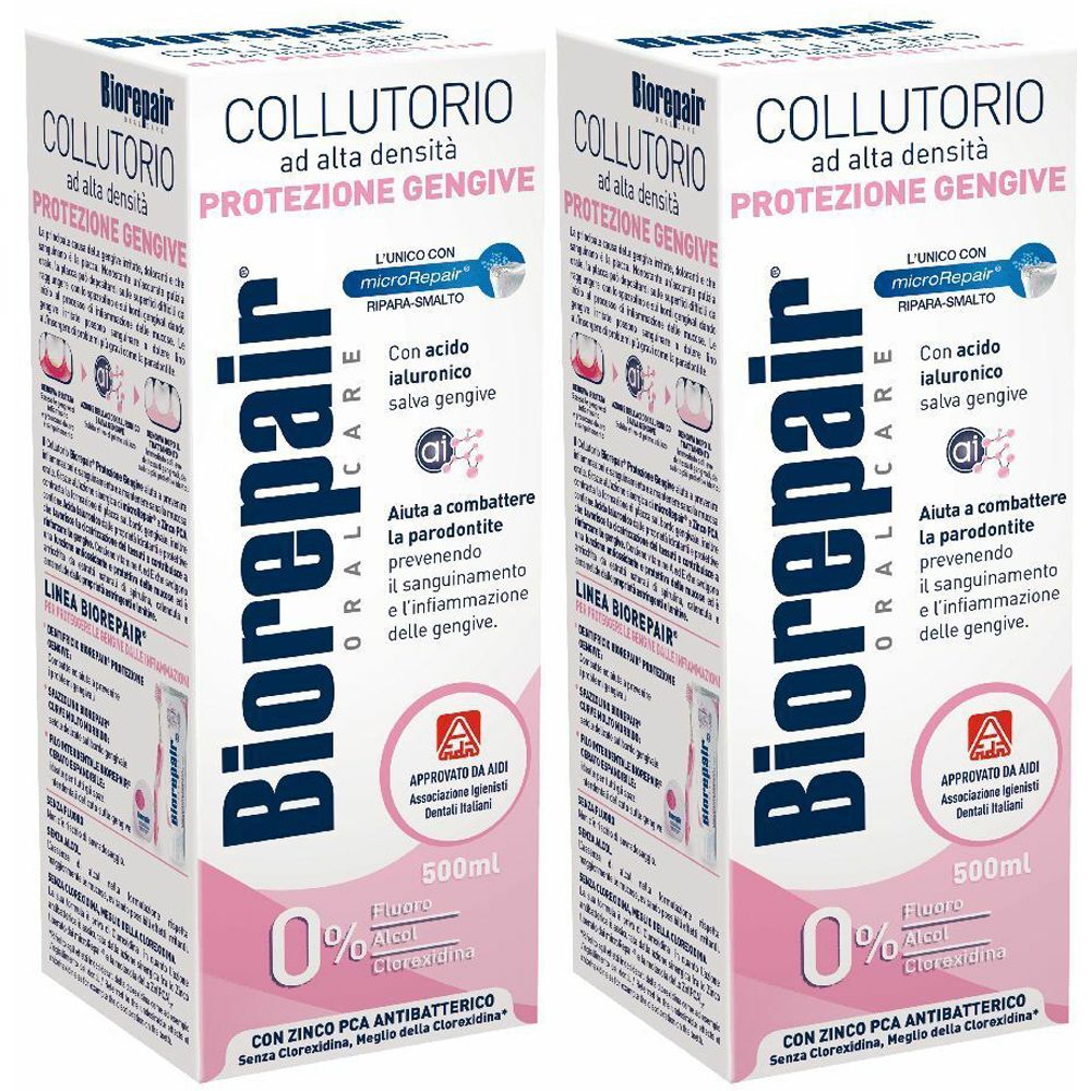 Biorepair® Collutorio Protezione Gengive 2x500 ml
