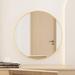 Tempered mirror 32"Wall Circle Mirror for Bathroom,Gold Round Mirror for Wall,20 inch Hanging Round Mirror