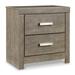 Signature Design by Ashley Culverbach 2 - Drawer Nightstand in Gray Wood in Brown/Gray | 24.37 H x 21.69 W x 15.31 D in | Wayfair B070-92