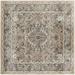 Gray/White 120 x 120 x 0.32 in Area Rug - Nourison Square QUARR Indoor/Outdoor Area Rug Polyester | 120 H x 120 W x 0.32 D in | Wayfair