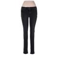 James Jeans Jeggings - Mid/Reg Rise: Black Bottoms - Women's Size 30 - Black Wash