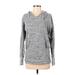 Athleta Pullover Hoodie: Gray Marled Tops - Women's Size Small