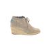 TOMS Ankle Boots: Tan Solid Shoes - Women's Size 6 1/2 - Almond Toe