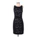 Betsey Johnson Cocktail Dress - Party: Black Print Dresses - Women's Size 4