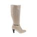 Karen Scott Boots: Ivory Solid Shoes - Women's Size 7 - Round Toe