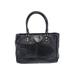 Kate Spade New York Leather Shoulder Bag: Pebbled Black Solid Bags