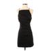 Zara Cocktail Dress - Sheath: Black Solid Dresses - Women's Size Small