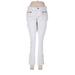 Jennifer Lopez Jeans - Mid/Reg Rise Boot Cut Boot Cut: White Bottoms - Women's Size 6 - White Wash