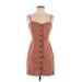 Wilfred Casual Dress - A-Line Sweetheart Sleeveless: Brown Solid Dresses - Women's Size 2