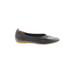 Everlane Flats: Slip On Stacked Heel Casual Gray Solid Shoes - Women's Size 8 - Almond Toe