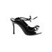 Manolo Blahnik Heels: Black Solid Shoes - Women's Size 40.5 - Pointed Toe