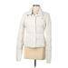 Abercrombie Coat: Short White Solid Jackets & Outerwear - Women's Size Medium