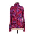 Columbia Track Jacket: Red Floral Jackets & Outerwear - Women's Size Large