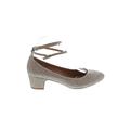 Pilcro and The Letterpress Flats: Pumps Chunky Heel Glamorous Silver Print Shoes - Women's Size 9 - Round Toe