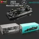 1:24 2023 f1 Mercedes Amg W14 Rennwagen #44 Lewis Hamilton #63 George Russell Bburago Diecast Autos