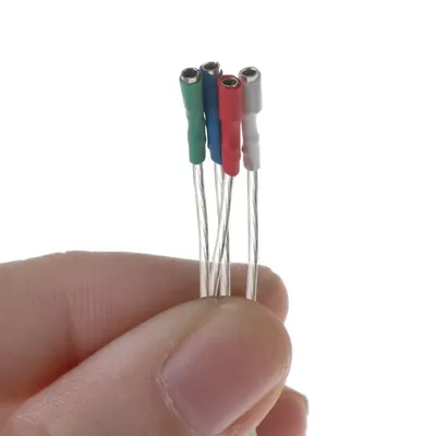 2022 neue 4PCS Universal Silber Führt Drähte Header Draht Kabel 40mm für 1,2-1,3mm Pins Image