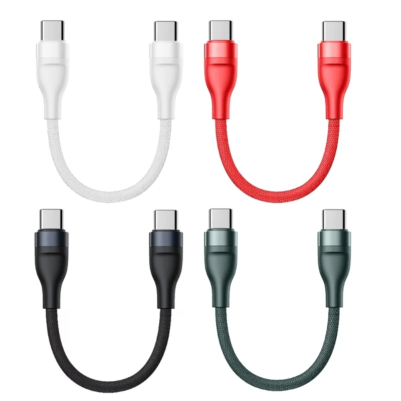 66w usb c kurzes Ladekabel 25cm für schnelles Laden und Daten übertragung 480 MBit/s Nylon geflochtene Linie 25cm Image