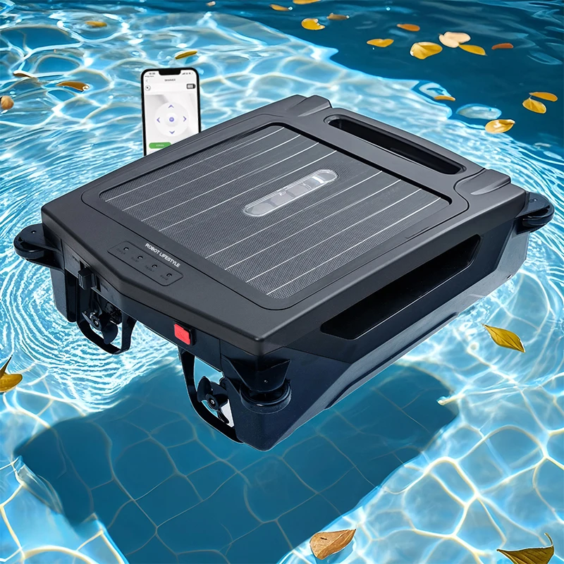 Roboter Lifestyle Skimmer Schwimmbadreiniger APP-Steuerung, Roboter-Wasserreiniger S001A 5000 mAh Lithiumbatterie, Solarpanel 10 W Image