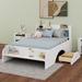 Latitude Run® Wood Full Size Platform Bed w/ 2 Drawers, Storage Headboard & Footboard in White | Wayfair 0594650F1A144A0C862B153F3DECDA04