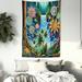 East Urban Home Trippy Tapestry Wall Hanging Psychedelic Mandala Woods Multicolor Reseda Green | 60" H x 40" W | Wayfair