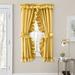 Winston Porter Rubit 54" x 84" Ruffled Priscilla Pair Curtains, Navy in Yellow | 27" W x 84" L | Wayfair 4B3E20722334497EAE6518FE19996DD0