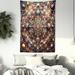 East Urban Home Mandala Tapestry Wall Hanging Oriental Hippie Floral Art Dark Salmon Multicolor, Polyester | 80" H x 60" W | Wayfair