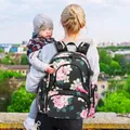 Baby Wickelt asche Rucksack Baby tasche Windel tasche mit isolierten Taschen große wasserfeste