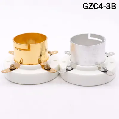 GD-PARTS Medium Jumbo Bajonett 4pin Keramik Rohr Buchse Für FU-5 805 845 211 810 GL211 300B 2A3 572B FU-811 71A Hifi Audio DIY Image