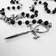 Vampir Ankh Perlen Kette Halskette Rosenkranz okkulten Vamp Goth Perlen Fledermaus ägyptischen Trad