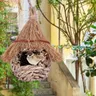 Zaunkönig Fink Vogelhaus hand gewebte Vogelhaus Gras Vögel Hütte Vogelhaus für außerhalb Indoor