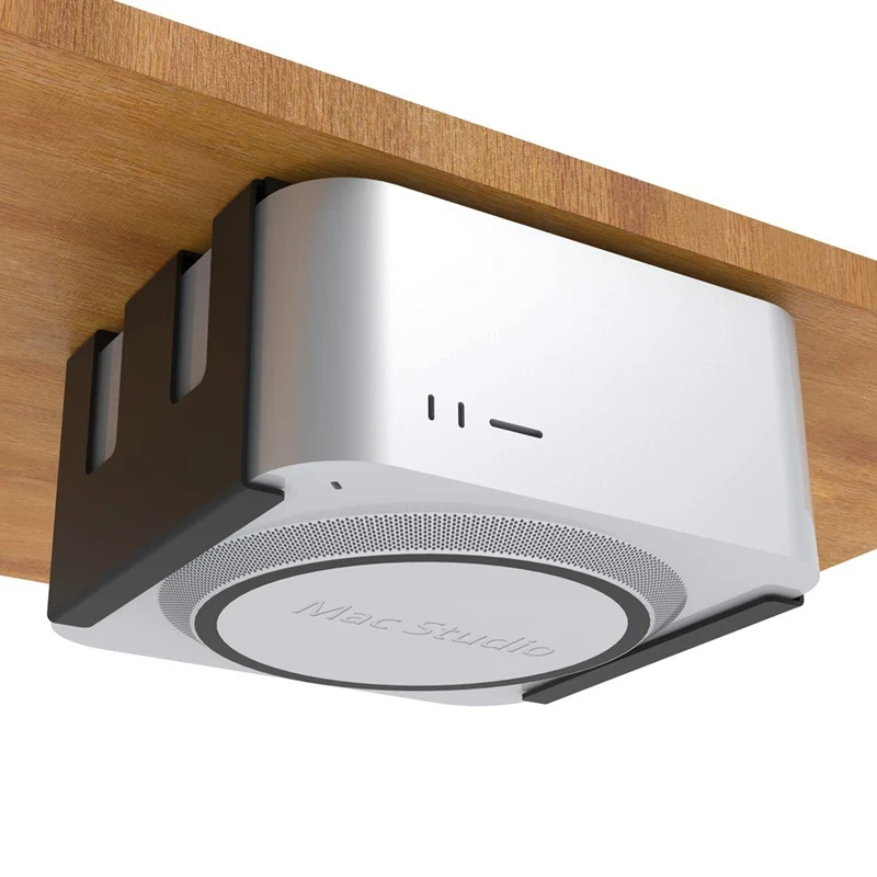 Desktop-Unterwandhalterung für Apple Mac Studio M4 Max M3 Ultra M2 M1 Host Hängender Kühlhalter Rack unter der Schreibtischhalterung Image