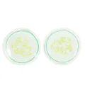 2 Pcs Care Package Round Shape Eye Patches Portable Packs Ice Mask Cucumber Cold Compress Mini