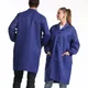 1pc Handling Workshop Dustproof Labor Protection Work Clothes Blue Work Coat Men's Long-sleeved