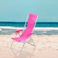 2pcs Mini Beach Chair Folding Deck Lying Chair Simulation Folding Beach Chair House Deck Lying Chair