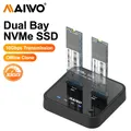 MAIWO M.2 PCIe NVMe Dual Bay Docking Station Duplicator SSD M2 Case Usb 3.1 Clone Drive State
