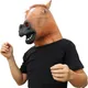 Funny Latex Horse Head Animal Mask Dress Up Prop for Adults Men Masquerade Birthday New Year Easter