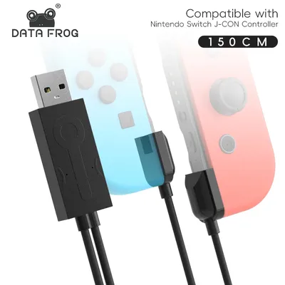 Charger Cable for Joycon Controller 2 in 1 Joy pad Charging Cable for Nintendo Switch/ Switch Oled 1.5m Portable Charger Cable