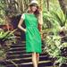 J. Crew Dresses | J. Crew Green Silk Blend Dress 00 | Color: Green | Size: 00