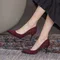 Sexy Pointed Toe High Heels Shoes Women Shallow Office Pumps Shoes Spring Suede Fashion Elegant 2024