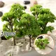 10pcs Model Trees Artificial Micro Landscape Plastic Green Tree Decoration Ornament Home Decor