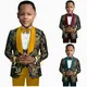 Boy Suits Costume 3 Pieces Child Jacket Sets Flower Boys Formal Party Suit Kids Wedding Suit Tuxedo