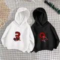 Spider-mans Kids Hoodies Birthday Number 1-9 Girl Boy Pullover Children Anime Casual Clothes