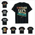Birthday Vintage Legends Born In 1975 47 Years Old T-Shirt 100% Cotton T shirts Men Women Unisex