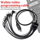 8 in 1 USB Programming Cable for Baofeng Kenwood TYT QYT Motorola AXU4100 Yaesu icom Walkie Talkie