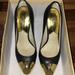 Michael Kors Shoes | Michael Kors Heels | Color: Black/Gold | Size: 6.5