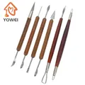 6 PCS/Set Pottery Ceramics Tools Polymer Clay Modeling Tools Wax Carving Sculpt Tool