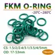 10pcs CS 1.5 2 2.4 3.1 3.5 4 5mm Green FKM Fluorine Rubber O Ring Gasket OD 17-53mm O-Ring Seal